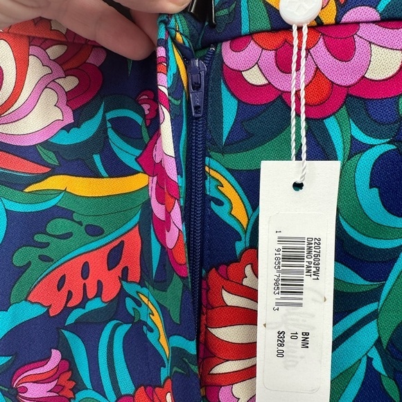 TRINA TURK DANNO bright colorful whimsical boho shabby chic floral woman pant 10 - Picture 6 of 16